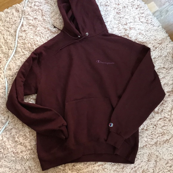 maroon oversized hoodie